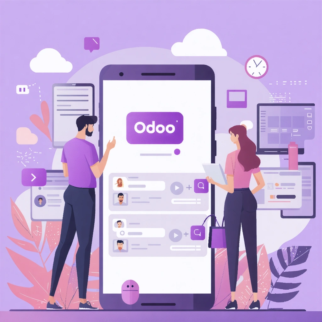Utilisation de l'application mobile Odoo pour la productivité dans des environnements professionnels