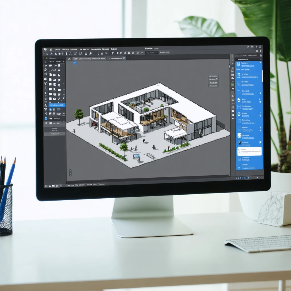 Interface de l'application eDrawings sur un écran d'ordinateur moderne affichant des modèles 2D et 3D.