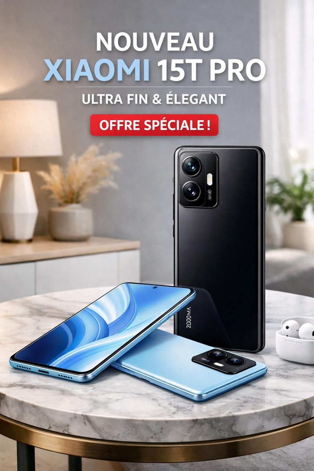 profitez de l'offre exceptionnelle sur le smartphone xiaomi 15t pro à seulement 499 €, soit une réduction de 24 % sur un smartphone performant et moderne.